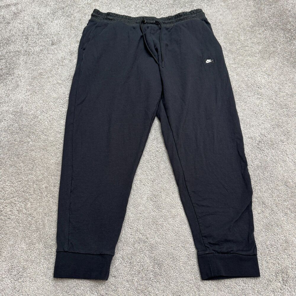 Nike Sportswear Hybrid Cotton Cuffed Jogger Sweatpants Mens 2XL Black Activewear